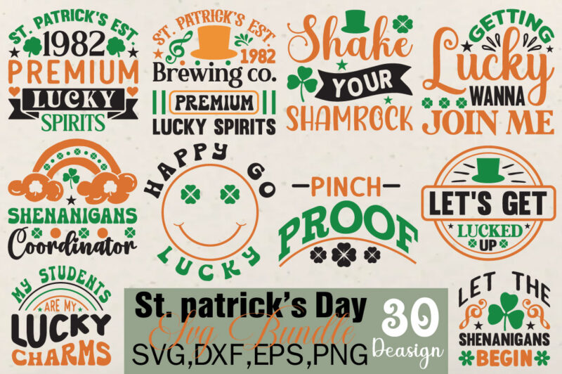 St patricks Day T-shirt Bundle St patricks Day Svg Bundle