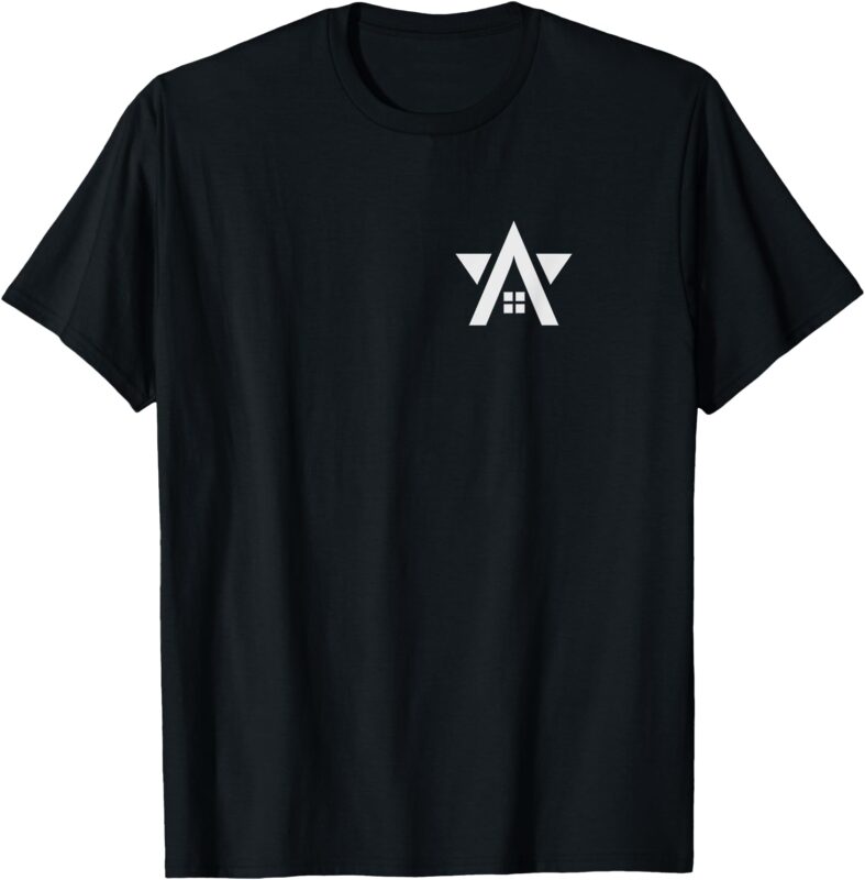 Stellar Housing Solutions_ Monochrome Light Flying A logo T-Shirt