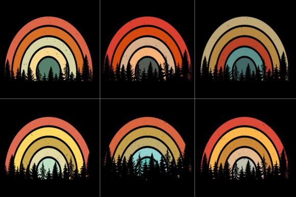Sunset Grunge Background Bundle