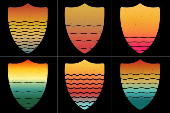 Sunset Grunge Background Bundle