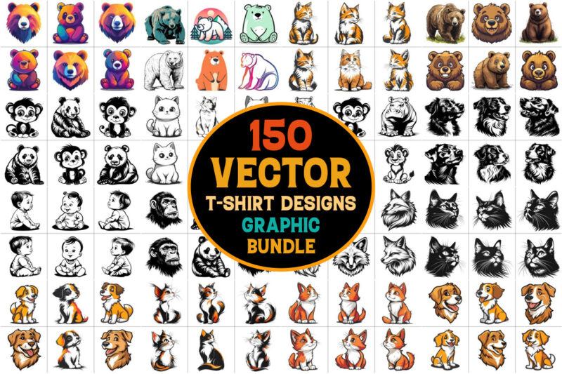 T-Shirt Design Vector Graphic Bundle