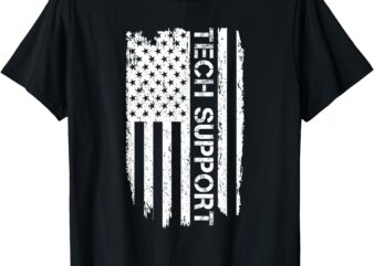 Tech Support Shirt, American Flag Shirts For Men, Tech T-Shirt