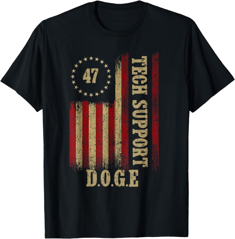Tech Support White House Tech Support D.O.G.E DOGE 47 Trump T-Shirt