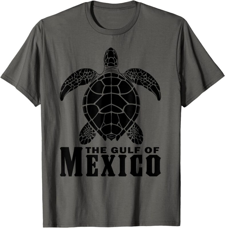 The Gulf of Mexico, Sea Turtle, Beach T-Shirt