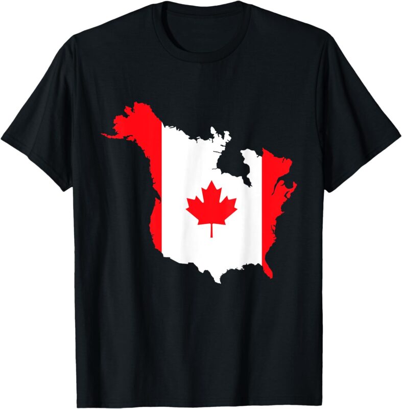 The USA Canada’s 11th Province Funny Canada Flag T-Shirt