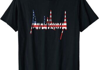 Trump Signature USA MAGA 47th President Pro-Trump T-Shirt