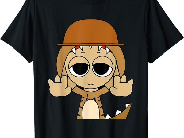 Tunner shark from sprunki boys sprunki team sprunki game art t-shirt