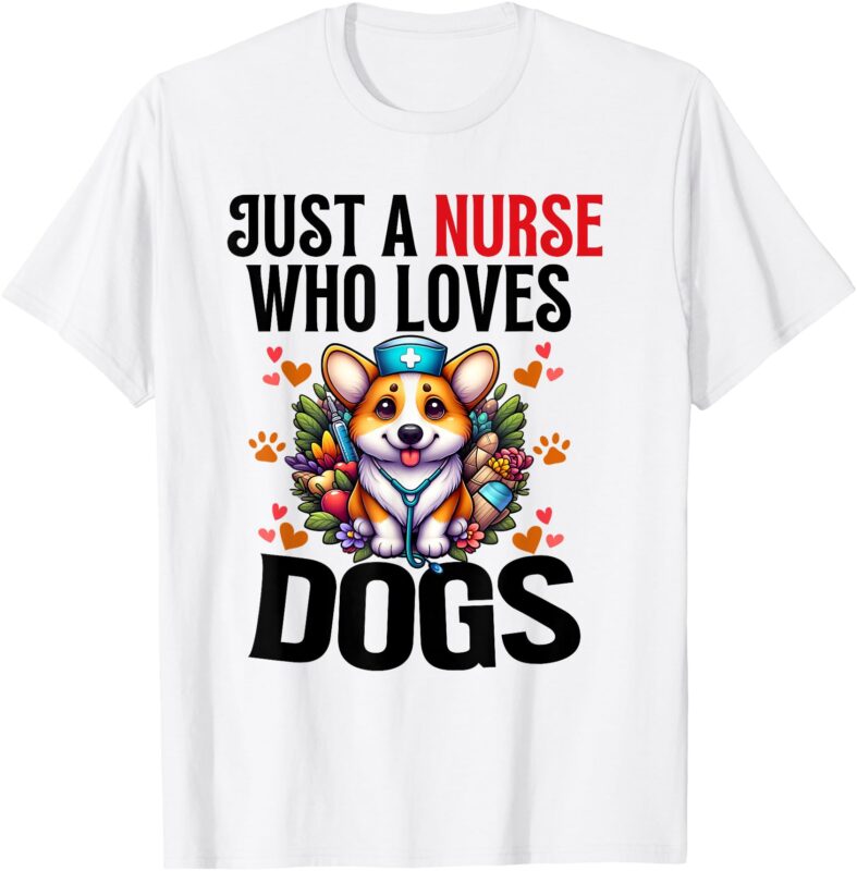 Unisex-Adults Nurse nursing dog lover T-Shirt