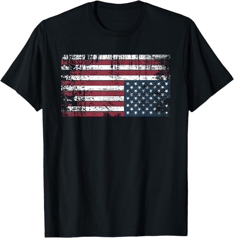 Upside down American flag, vintage upside down USA flag T-Shirt