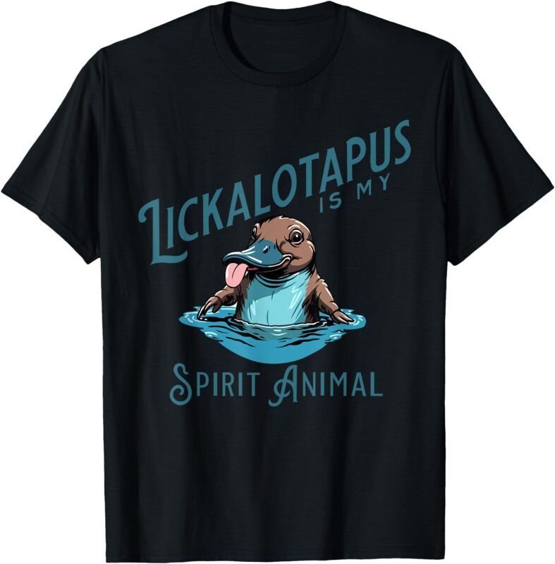 Vintage Funny Lickalottapus Is My Spirit Animal Lovers Meme T-Shirt