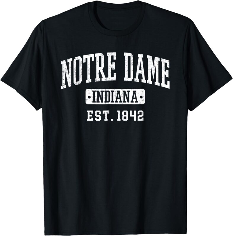 Vintage Notre Dame Family IN State Indiana Hometown T-Shirt
