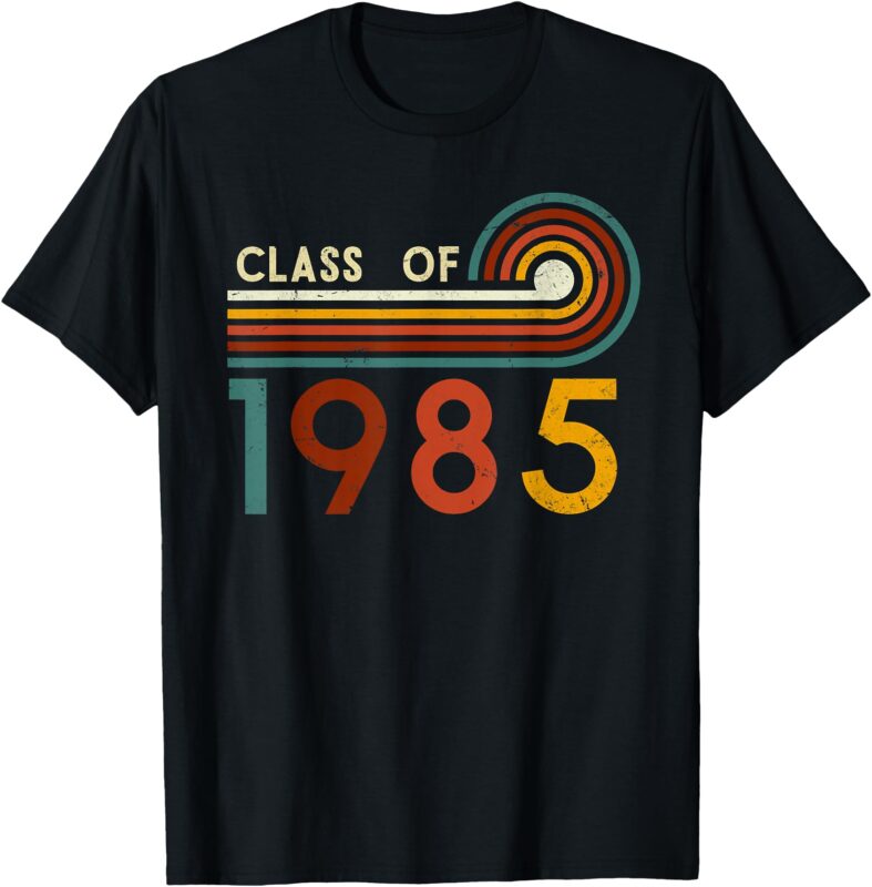 Vintage Retro Class of 1985 Reunion 40th Graduation Alumni T-Shirt