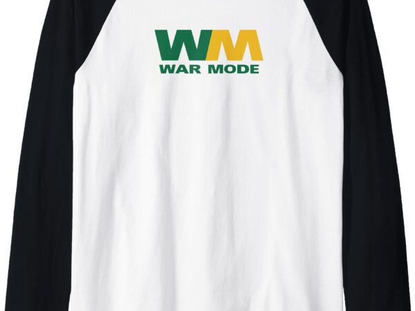 Warmode – war mode raglan baseball tee t shirt design for sale