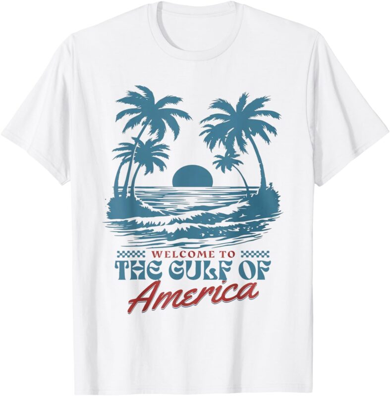 Welcome To America’s Gulf Beach Retro Gulf Of USA America T-Shirt