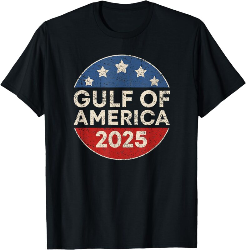 Welcome To America’s Gulf – Gulf of USA America Retro Button T-Shirt