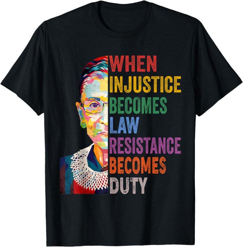 When Injustice Becomes Law Resistance Becomes Duty Women T-Shirt