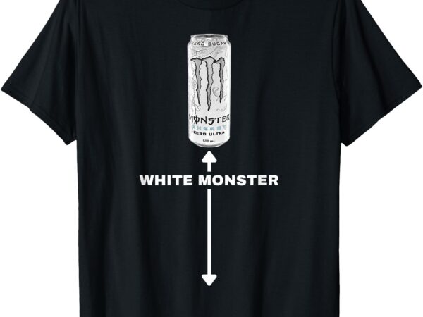 White monster funny joke man friends t-shirt