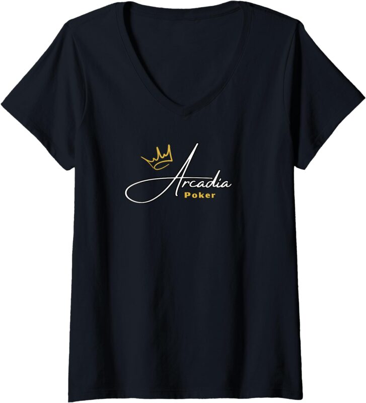 Womens Arcadia Poker Loyalty V-Neck T-Shirt