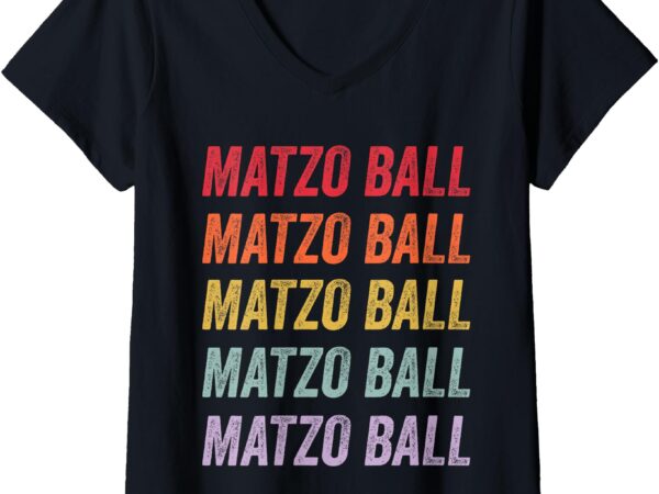 Womens matzo ball v-neck t-shirt