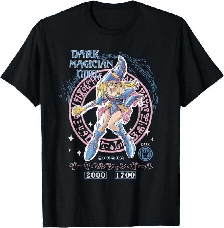 Yu-Gi-Oh! Duel Monsters Dark Magician Girl Card Pose Anime T-Shirt