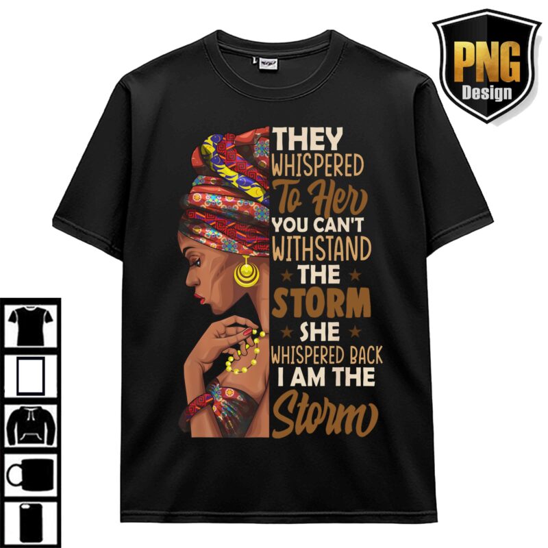Black History Month American African Culture Pride Melanin Black Girl Juneteenth Design PNG Bundle 5