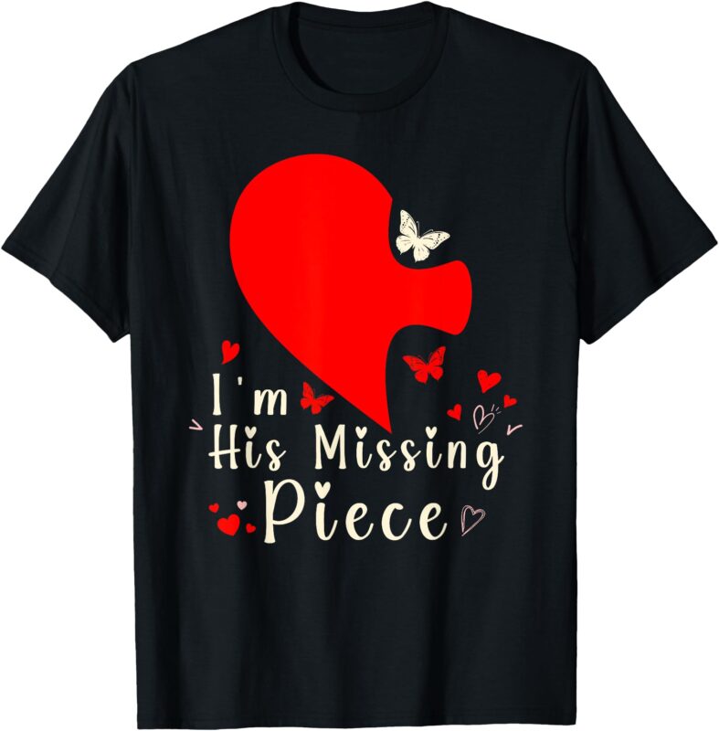 funny matching shirts for couples Valentines Day Cute Heart T-Shirt