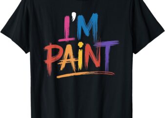 i love to finger paint couples T-Shirt