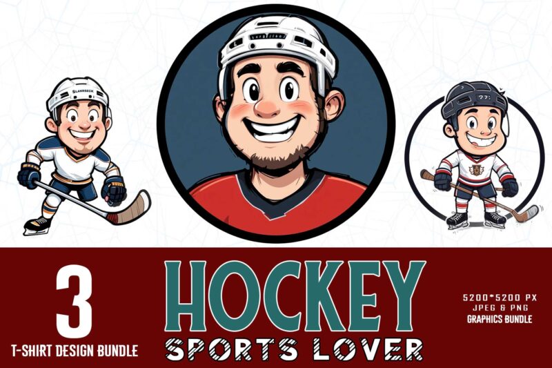 Popular Groovy Hockey Lover t-shirt design bundle of 03 designs