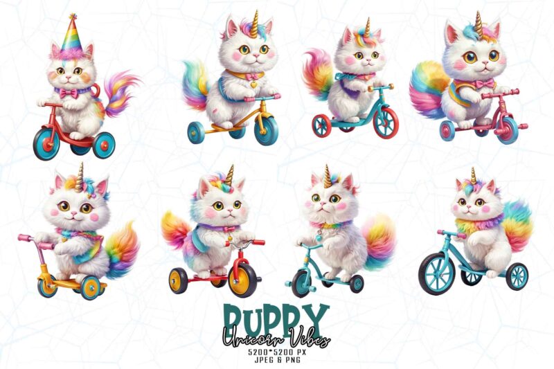 80 Popular Groovy Puppy Dog Unicorn Lover t-shirt design bundle