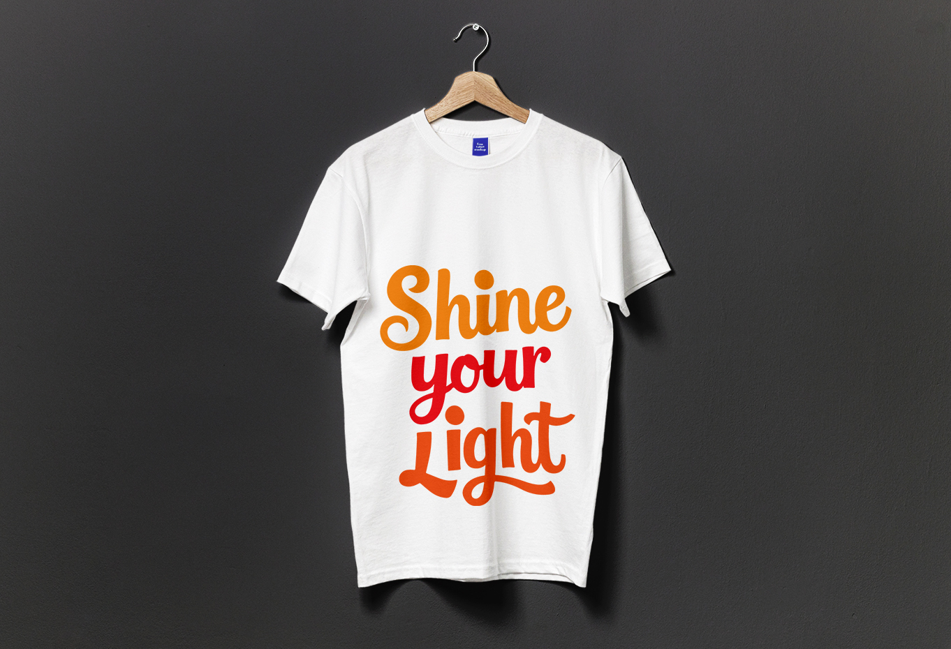 Shine Your Light Typography T-Shirt Design