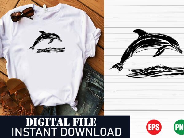Minimalist dolphin vector design – ocean lover t-shirt, tropical dolphin and palm tree, beach vibe t-shirt, marine life t-shirt design Minimalist dolphin vector design – ocean lover t-shirt, tropical dolphin and palm tree, beach vibe t-shirt, marine life t-shirt design