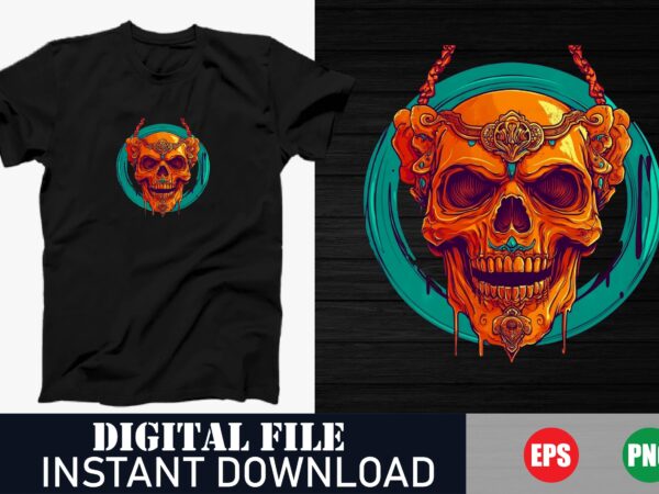 Vibrant colorful skull vector graphic t-shirt design, modern pop art skull design with vibrant colors for t-shirts, retro colorful skull Vibrant colorful skull vector graphic t-shirt design, modern pop art skull design with vibrant colors for t-shirts, retro colorful skull