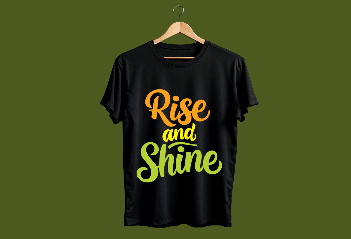 Rise And Shine Typography T-Shirt Design