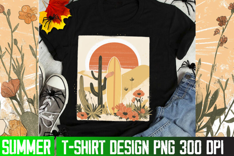 Hippie Style Summer,Minimalist Retro T-Shirt Design,Summer Sublimation PNG,T-Shirt Design,Retro T-Shirt Design,Hippie T-Shirt Design
