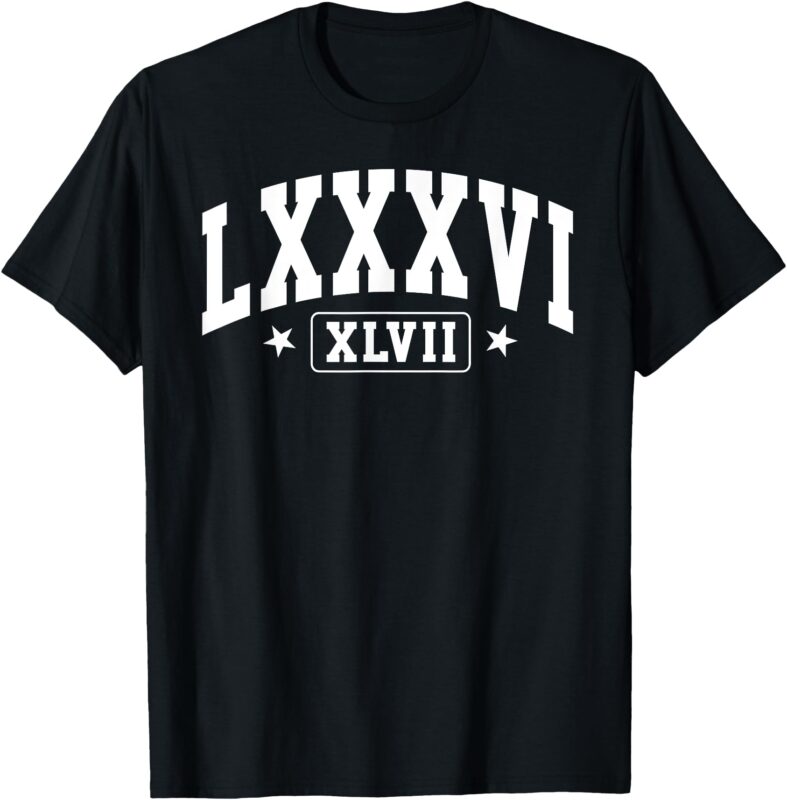 86 47 Roman Numerals LXXXVI XLVII 8647 Subtle Anti Trump T-Shirt