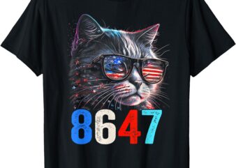 8647 retro 86 47 Cat Lovers T-Shirt