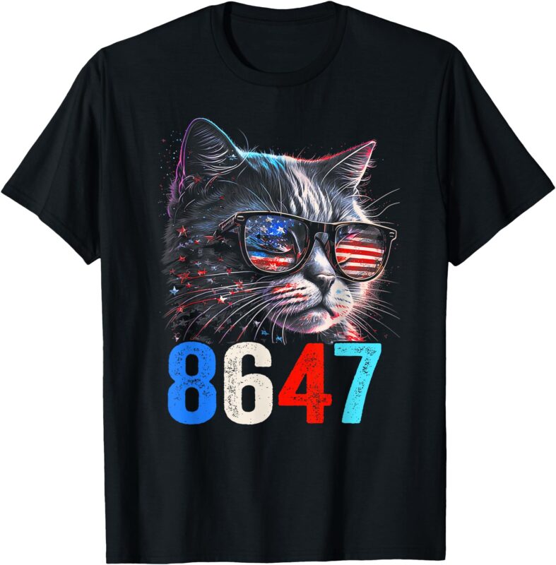 8647 retro 86 47 Cat Lovers T-Shirt