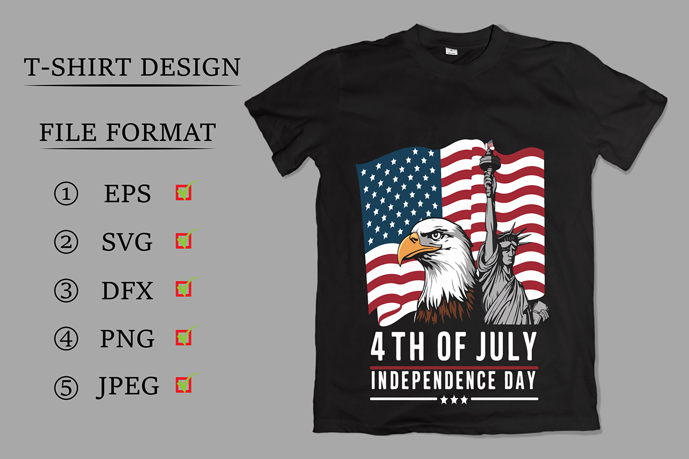 American Independence Day T-Shirt Design
