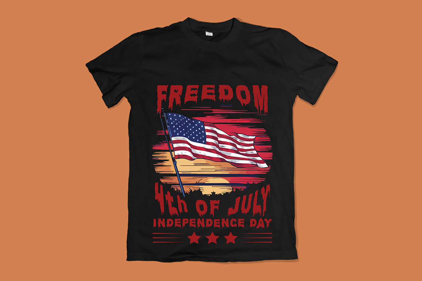 Freedom 4th Of July American Independence Day T-Shirt Design