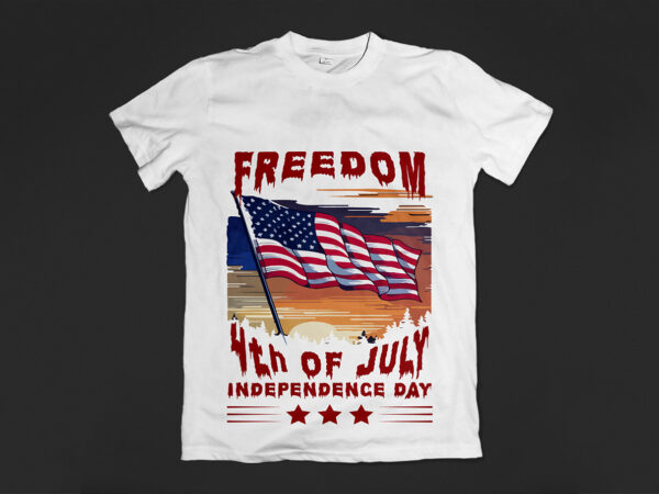 4th of july american independence day t-shirt design