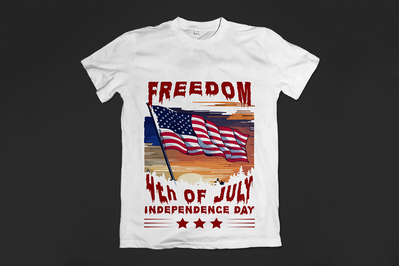 4th Of July American Independence Day T-Shirt Design