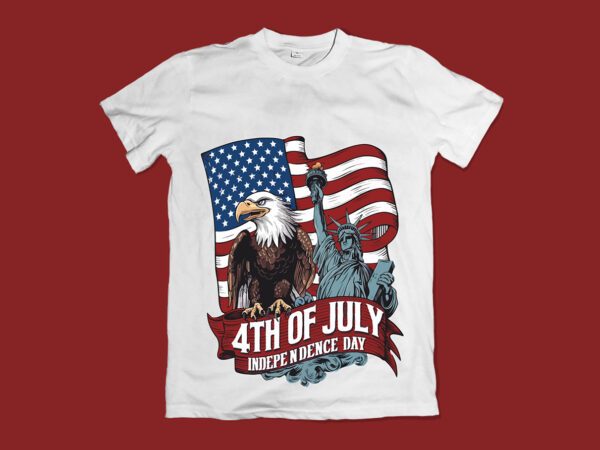 4th of july american independence day t-shirt design