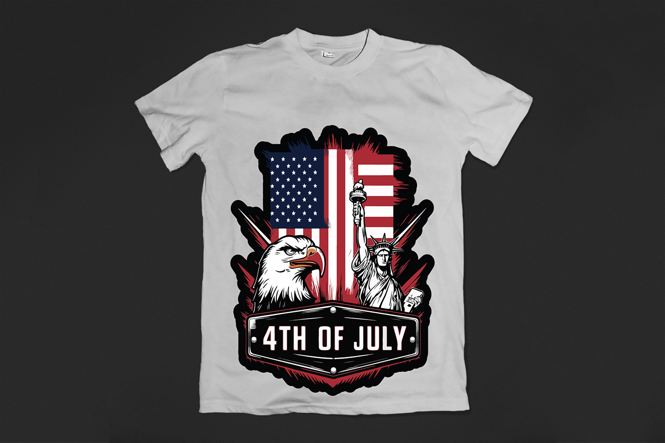 4th Of July American Independence Day T-Shirt Design