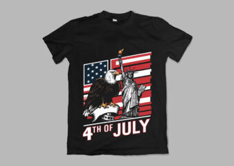 4th Of July American Independence Day T-Shirt Design