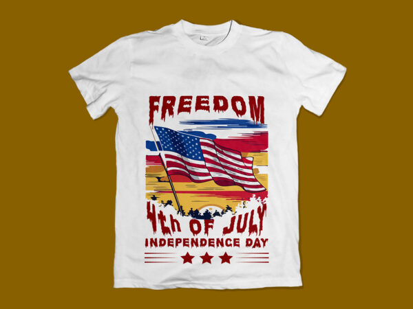 American independence day t-shirt design