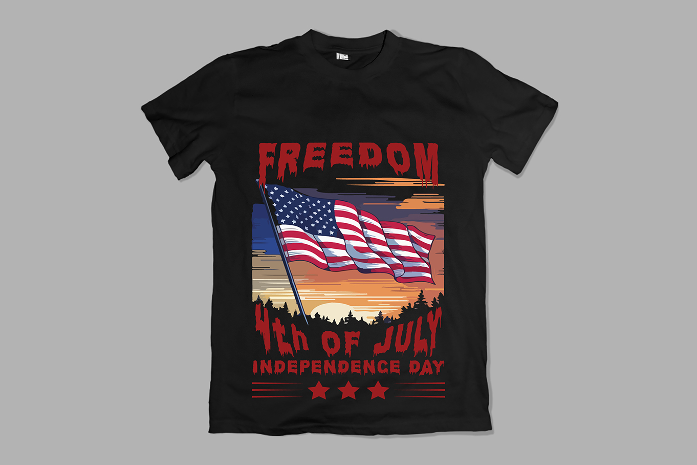 4th Of July American Independence Day T-Shirt Design
