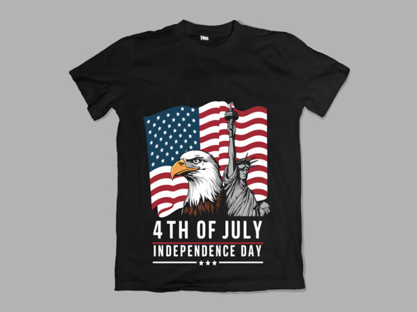 American independence day t-shirt design
