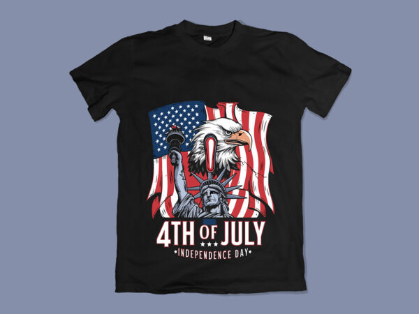 American independence day t-shirt design