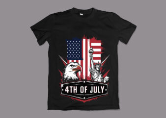 4th Of July American Independence Day T-Shirt Design