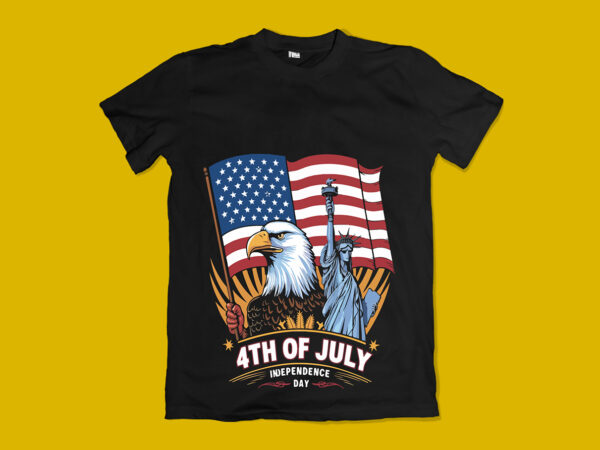 American independence day t-shirt design